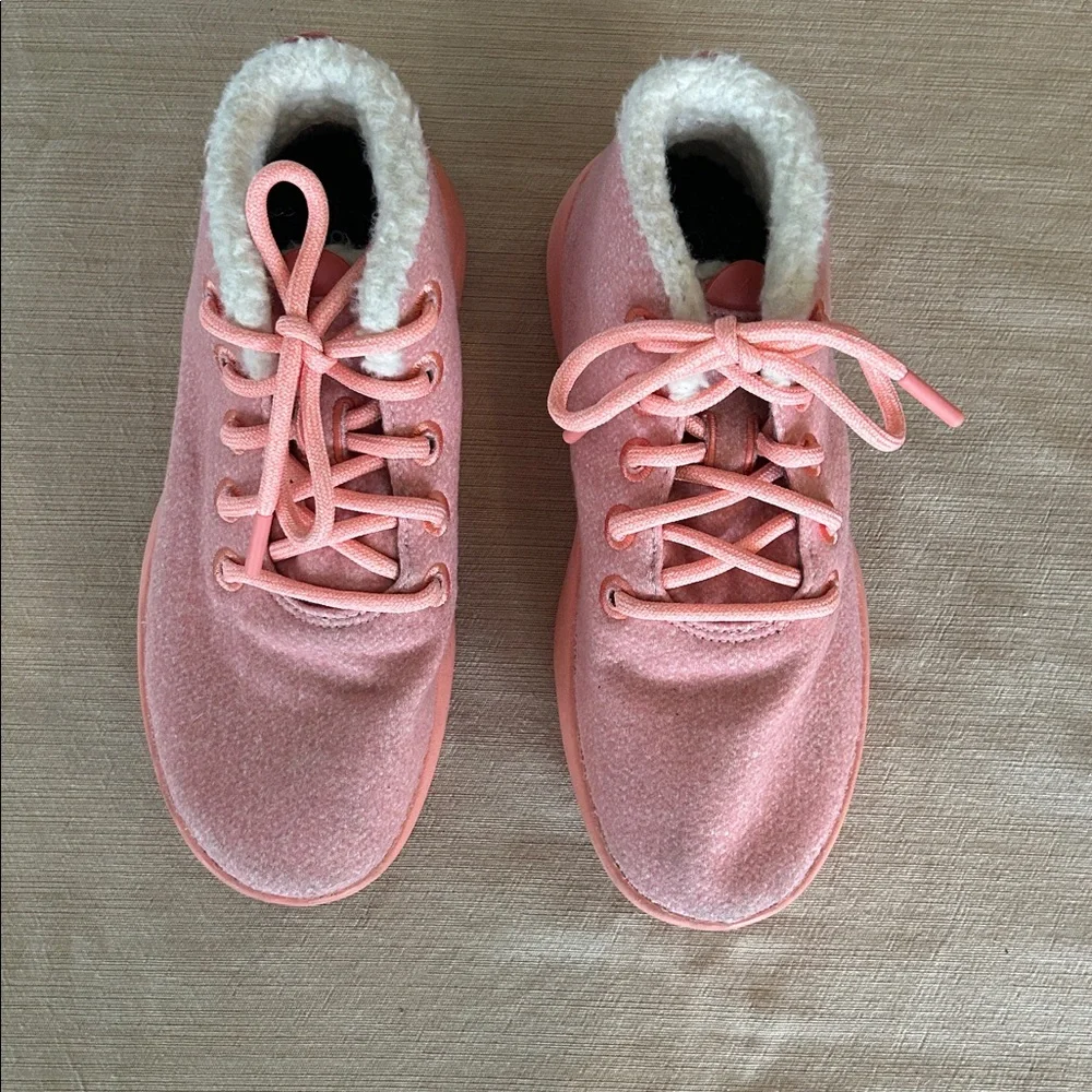 Allbirds Women's Pink High-Top‎ Shoes Sherpa